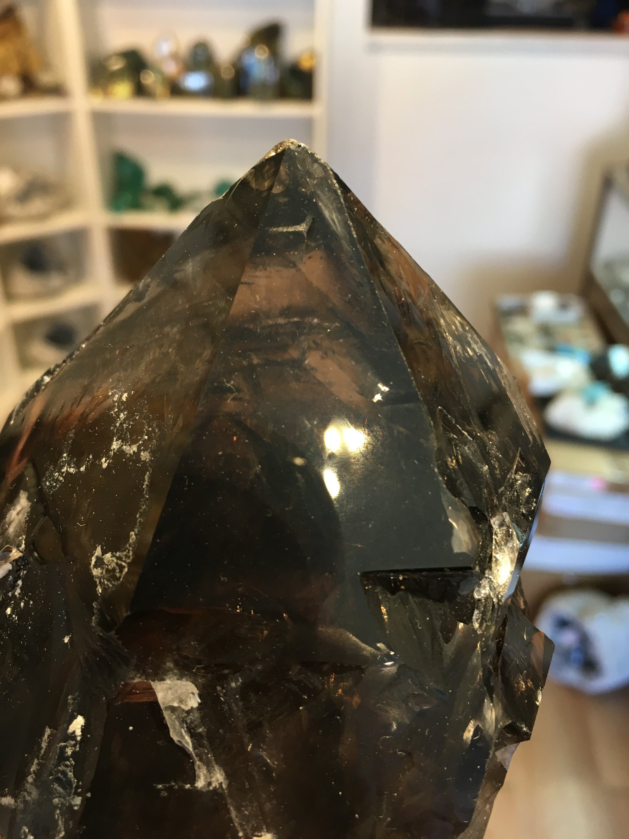 Smoky Elestial Quartz, 1.77 lbs., Minas Gerais, Brasil