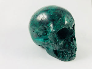 Malachite Skull