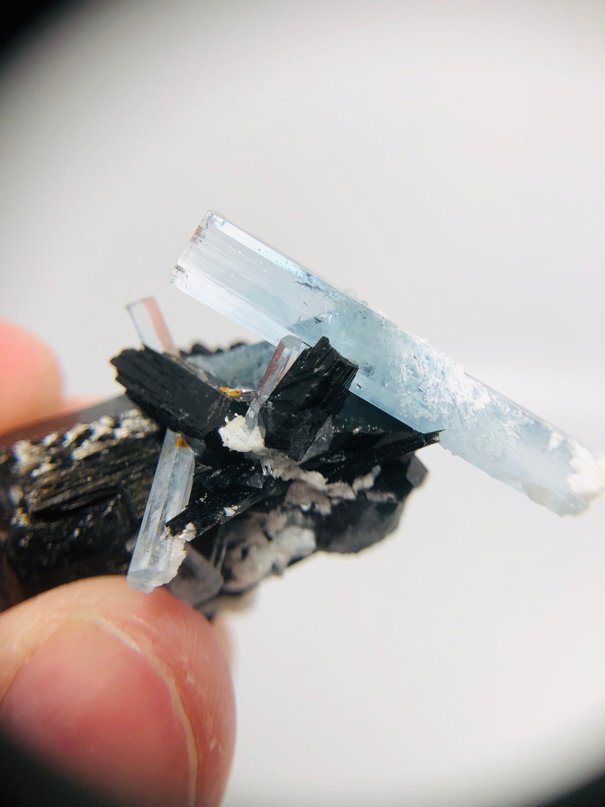 Aquamarine w/ Schorl Tourmaline, Namibia