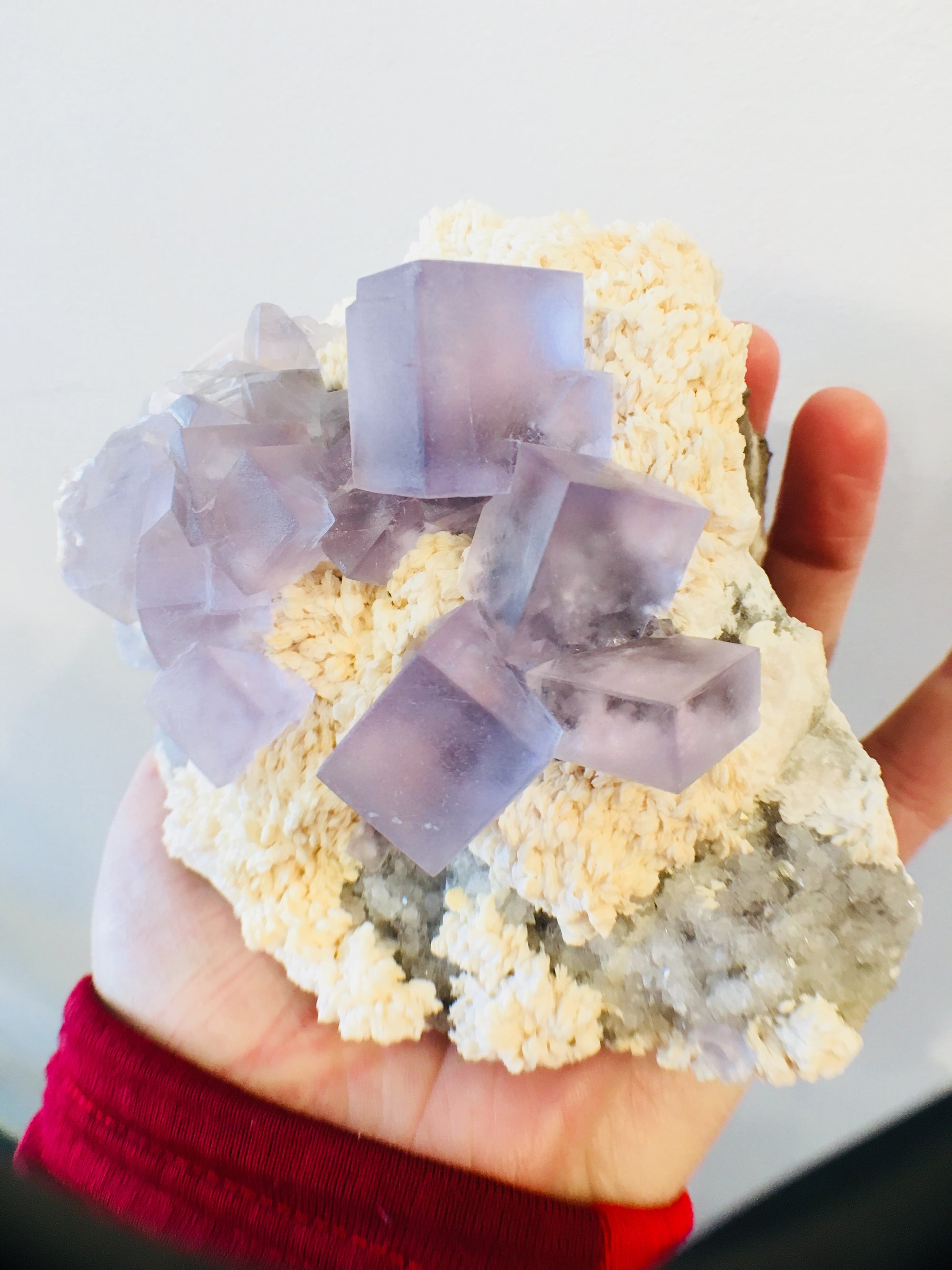 Fluorite w/ Dolomite, 2.98 lbs., Tauorirt Mine, Morocco