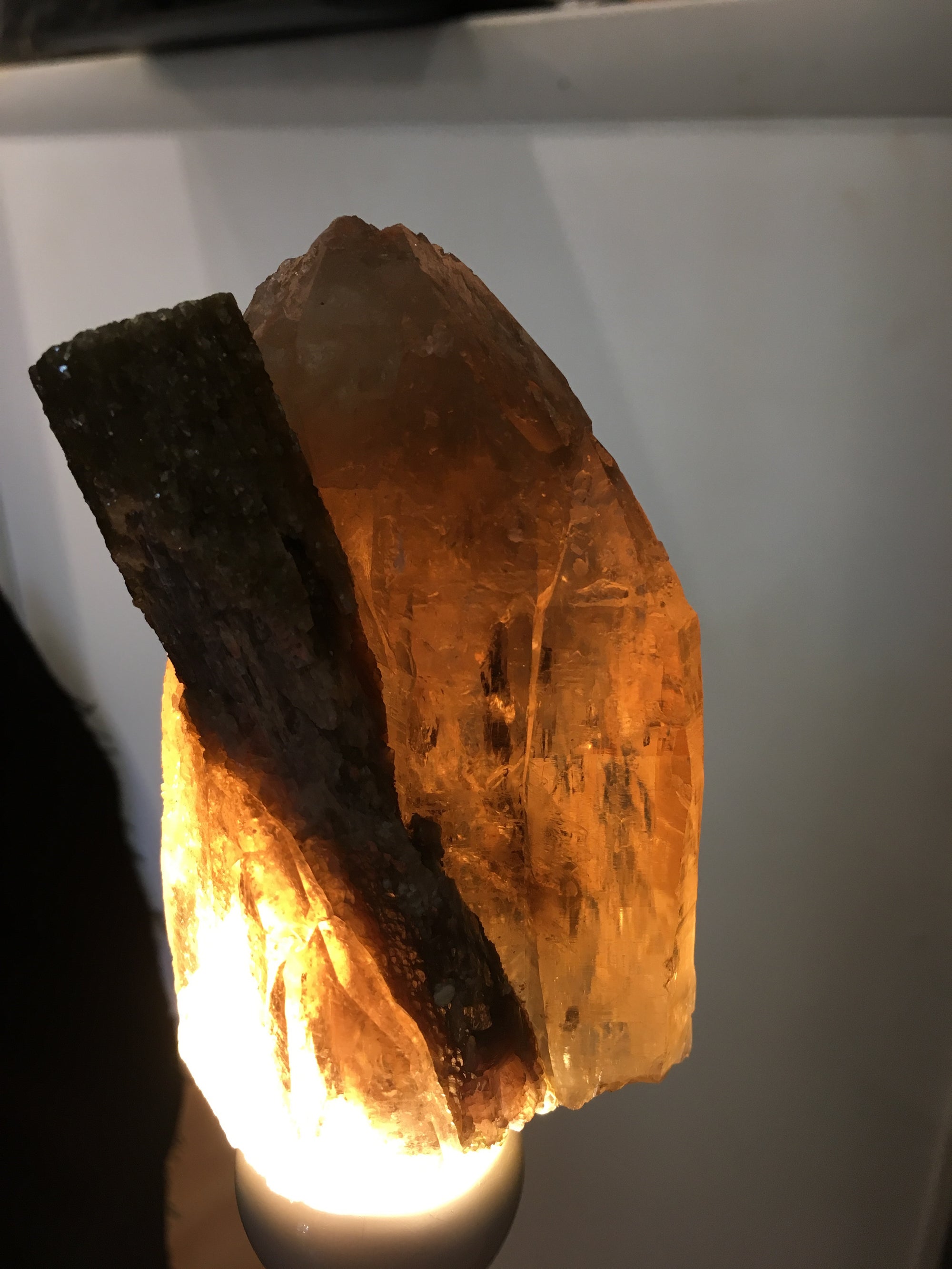 Smoky Quartz w/ Tourmaline & Mica, Brasil