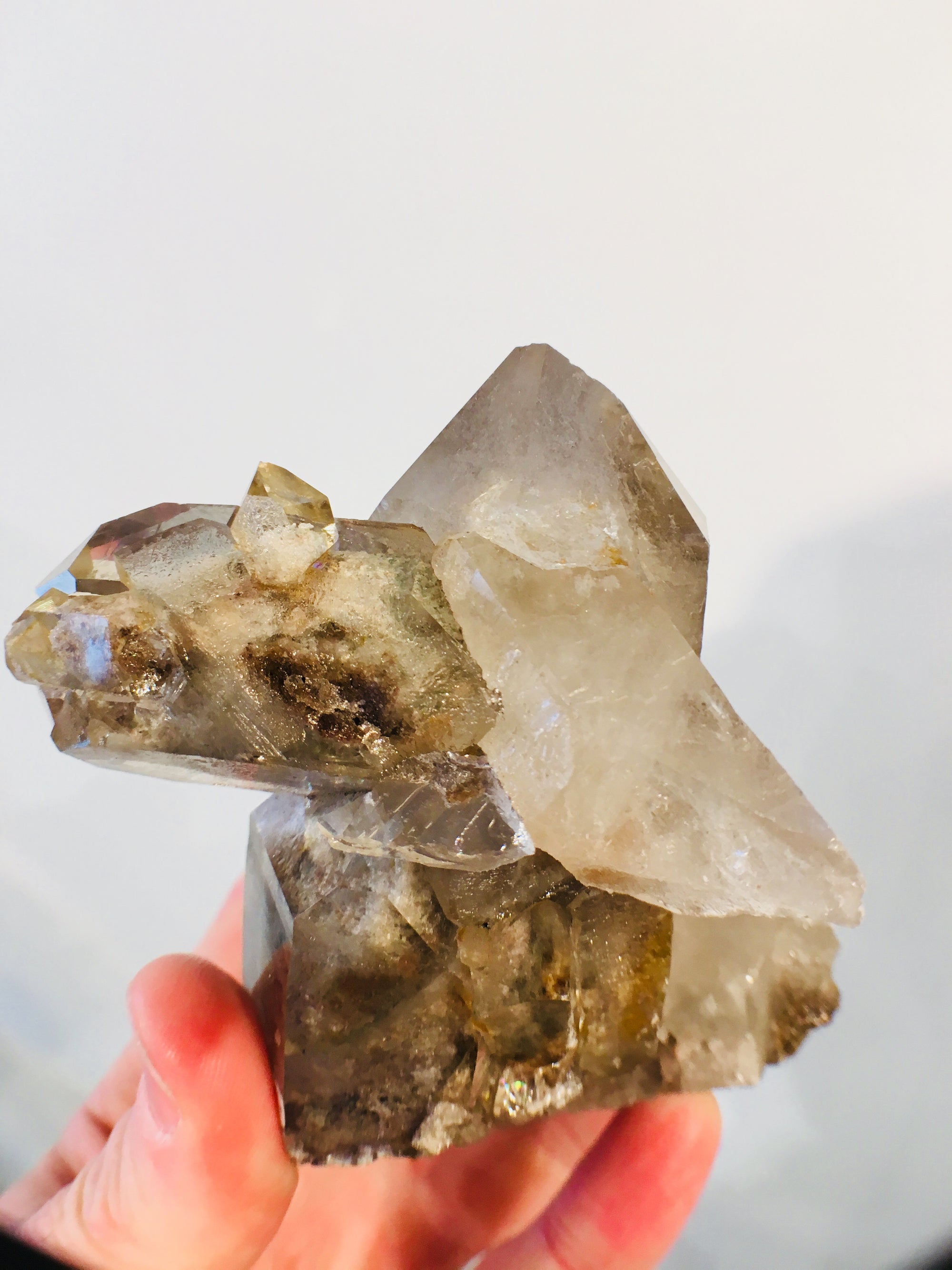 Quartz w/ Chlorite, 1.33 lbs., Lodolite, Brasil