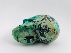 Chrysocolla Skull