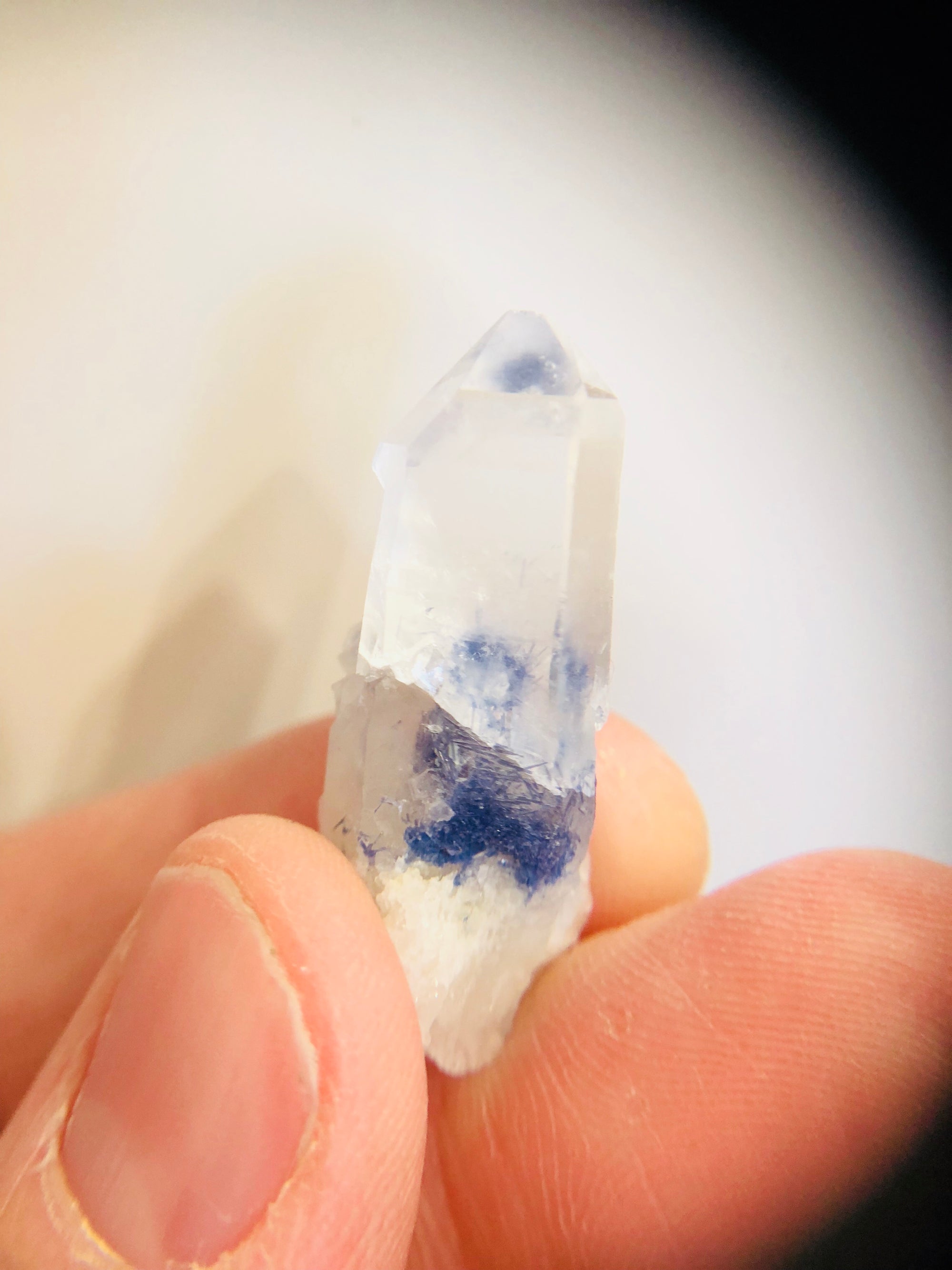 Dumortierite Quartz Point, Brasil