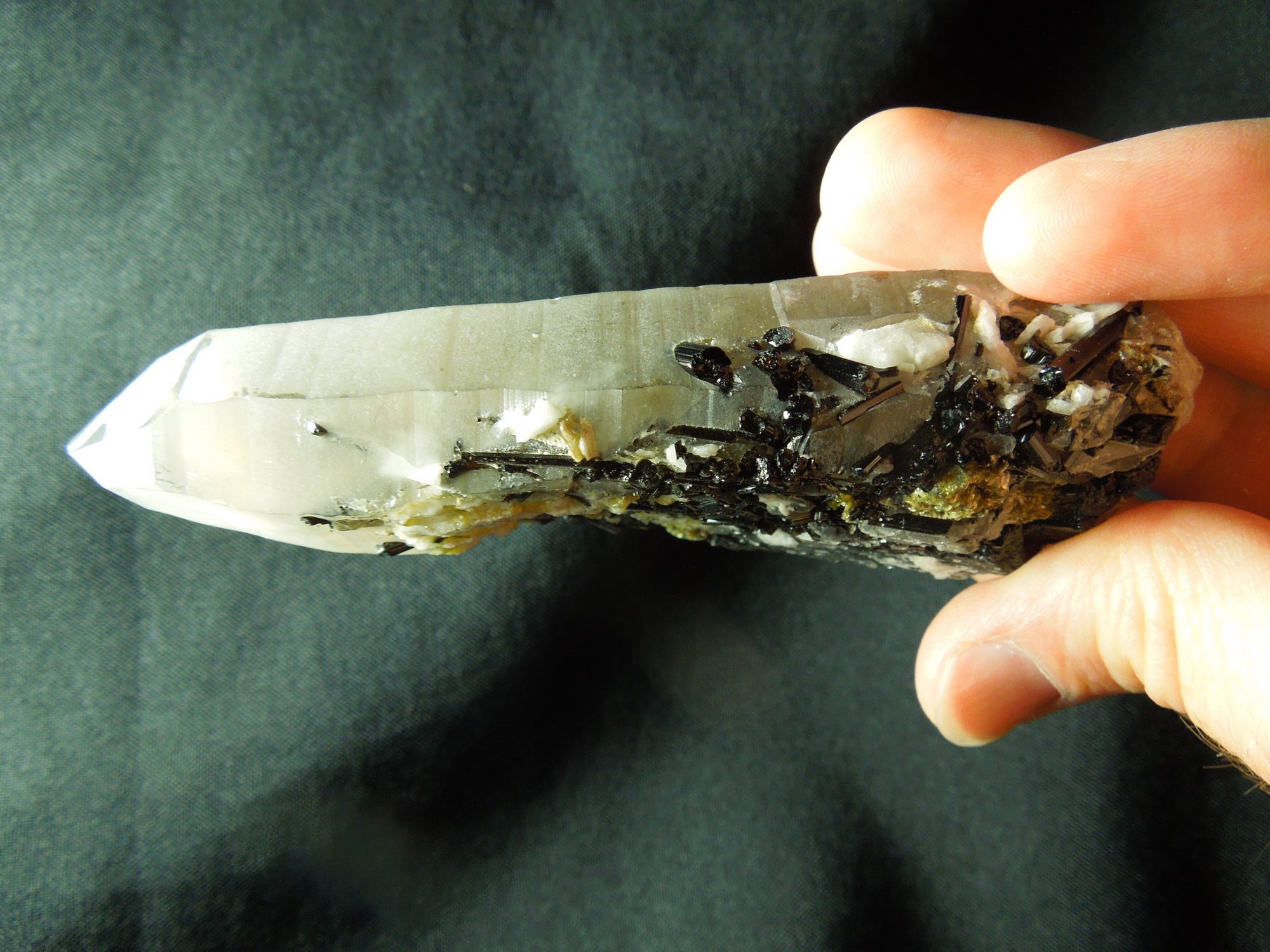 Quartz w/ Tourmaline, Albite, & Mica