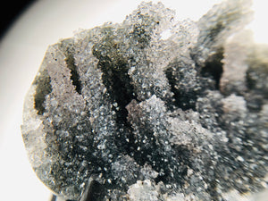 Druzy Black Quartz Stalactite Formation