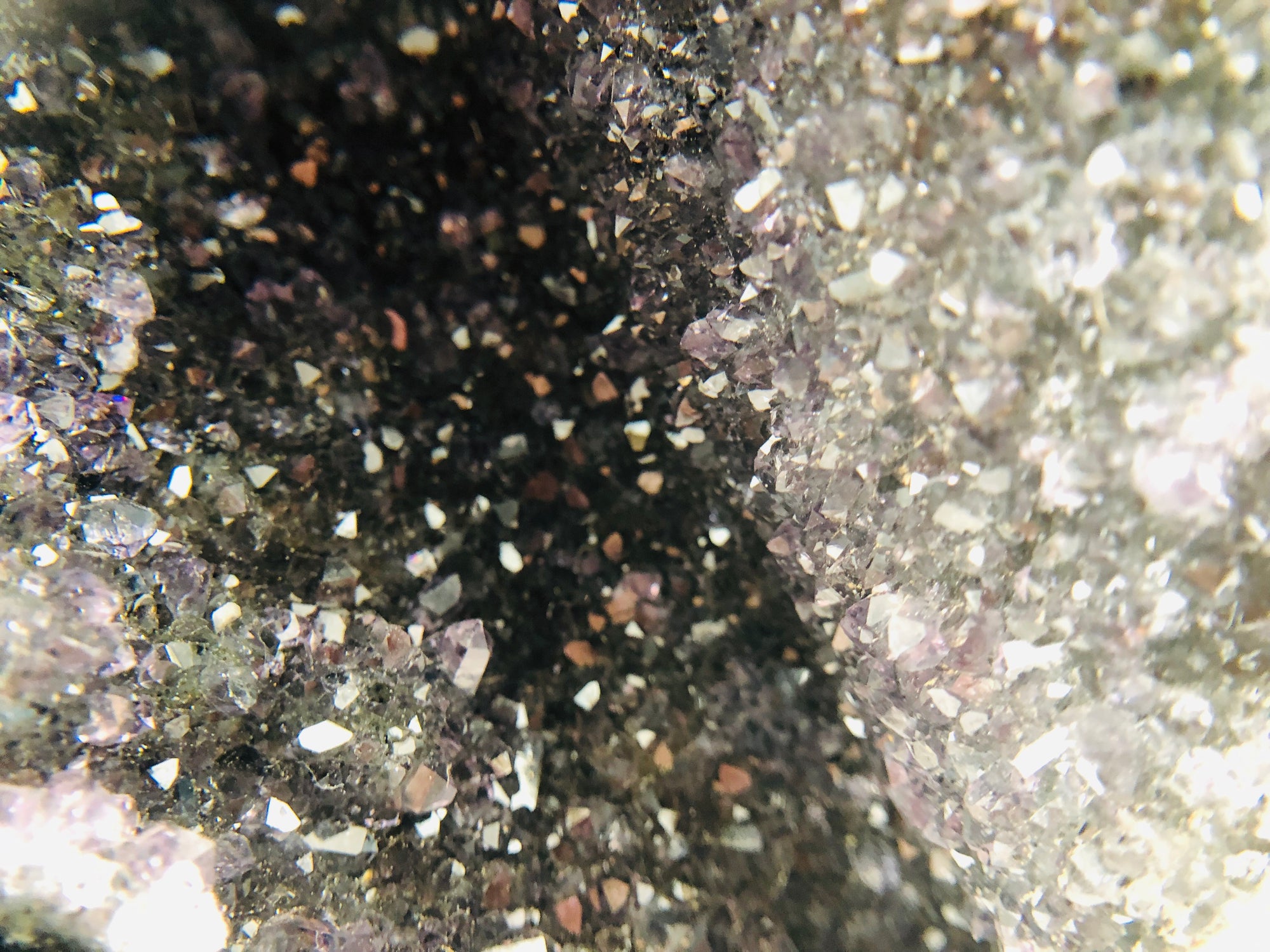Druzy Black Quartz Stalactite Formation