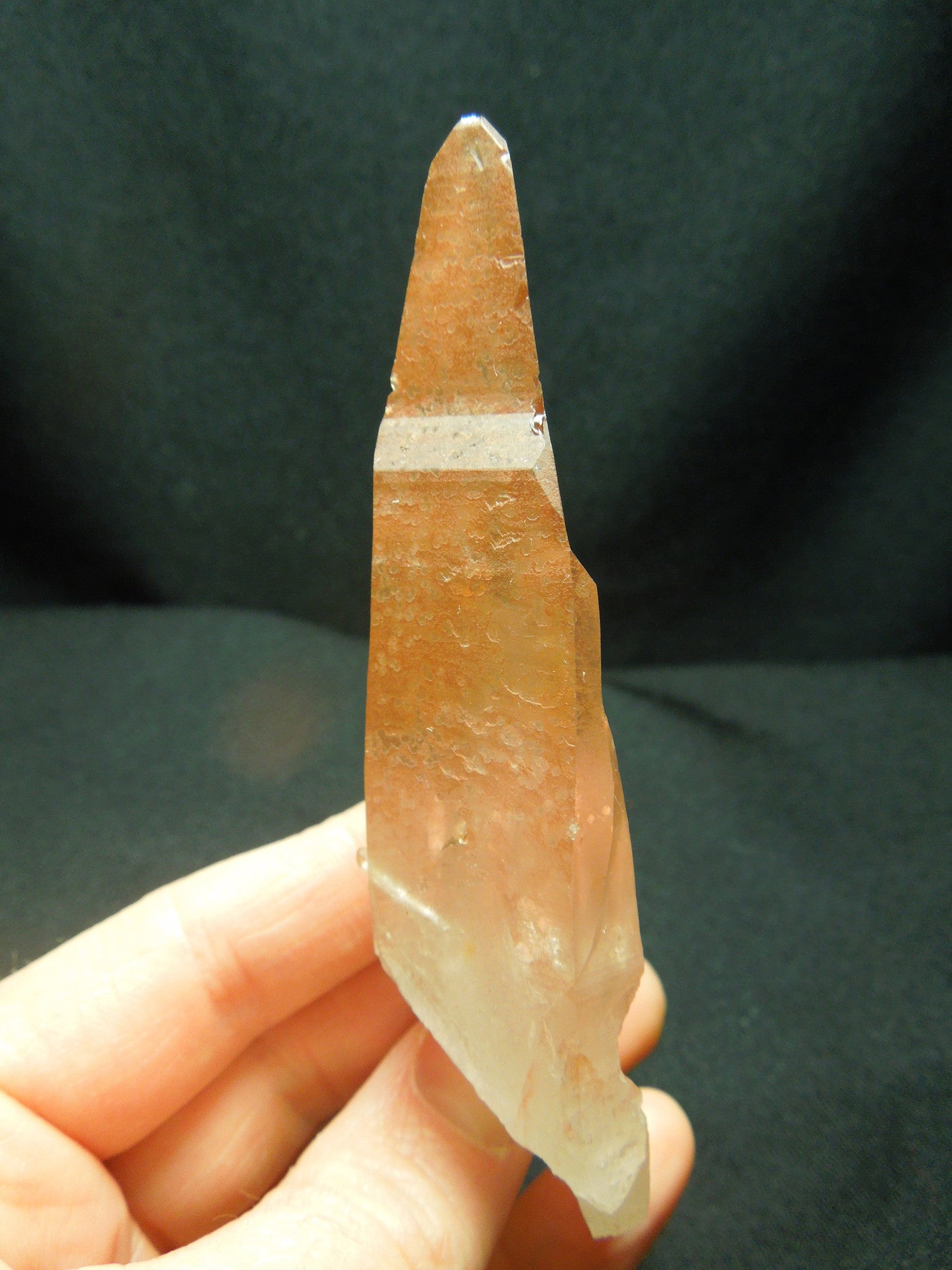 Tangerine Lemurian Quartz Crystal