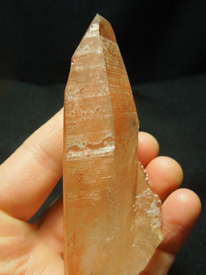 Tangerine Lemurian Quartz Crystal