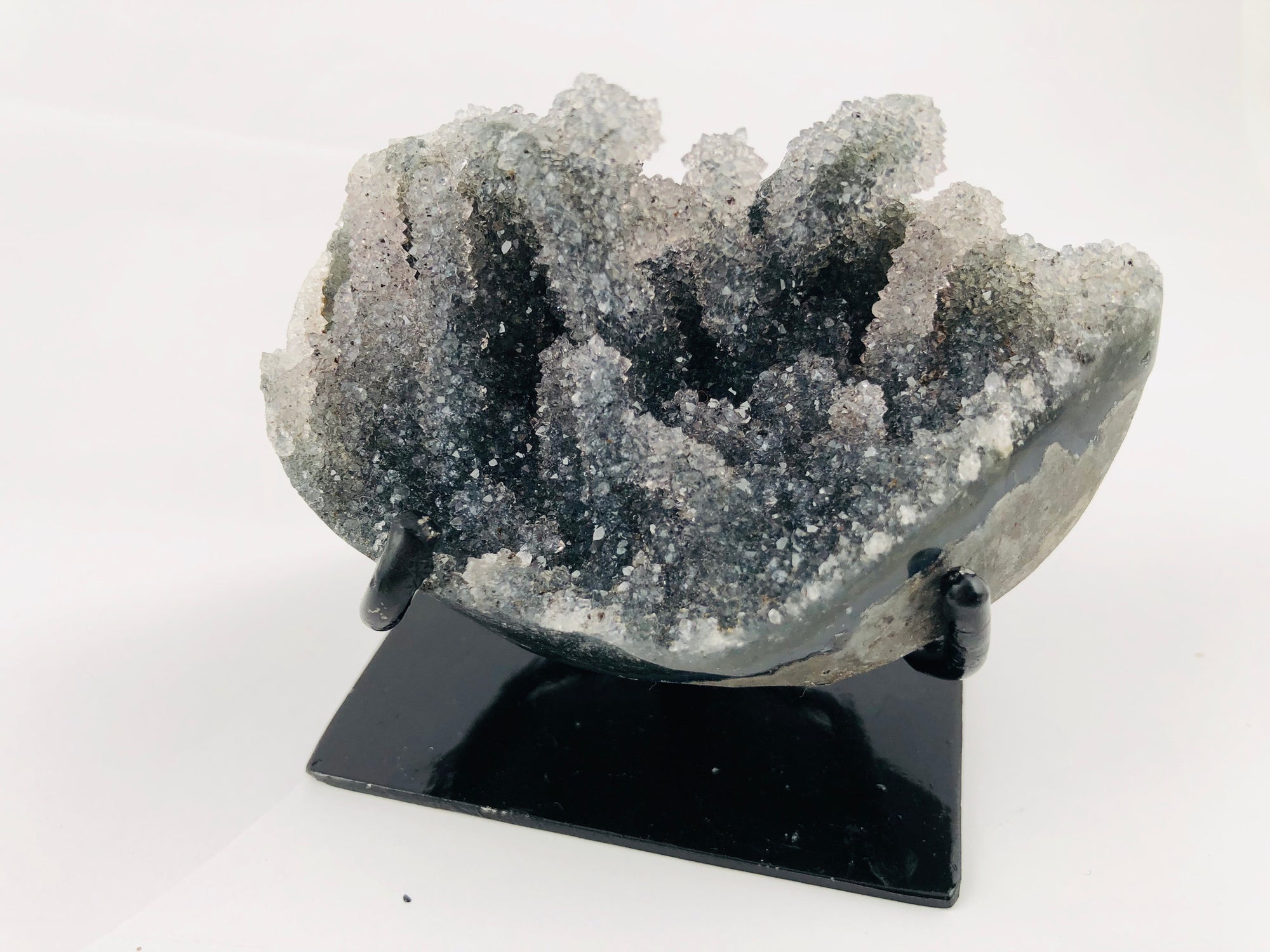 Druzy Black Quartz Stalactite Formation