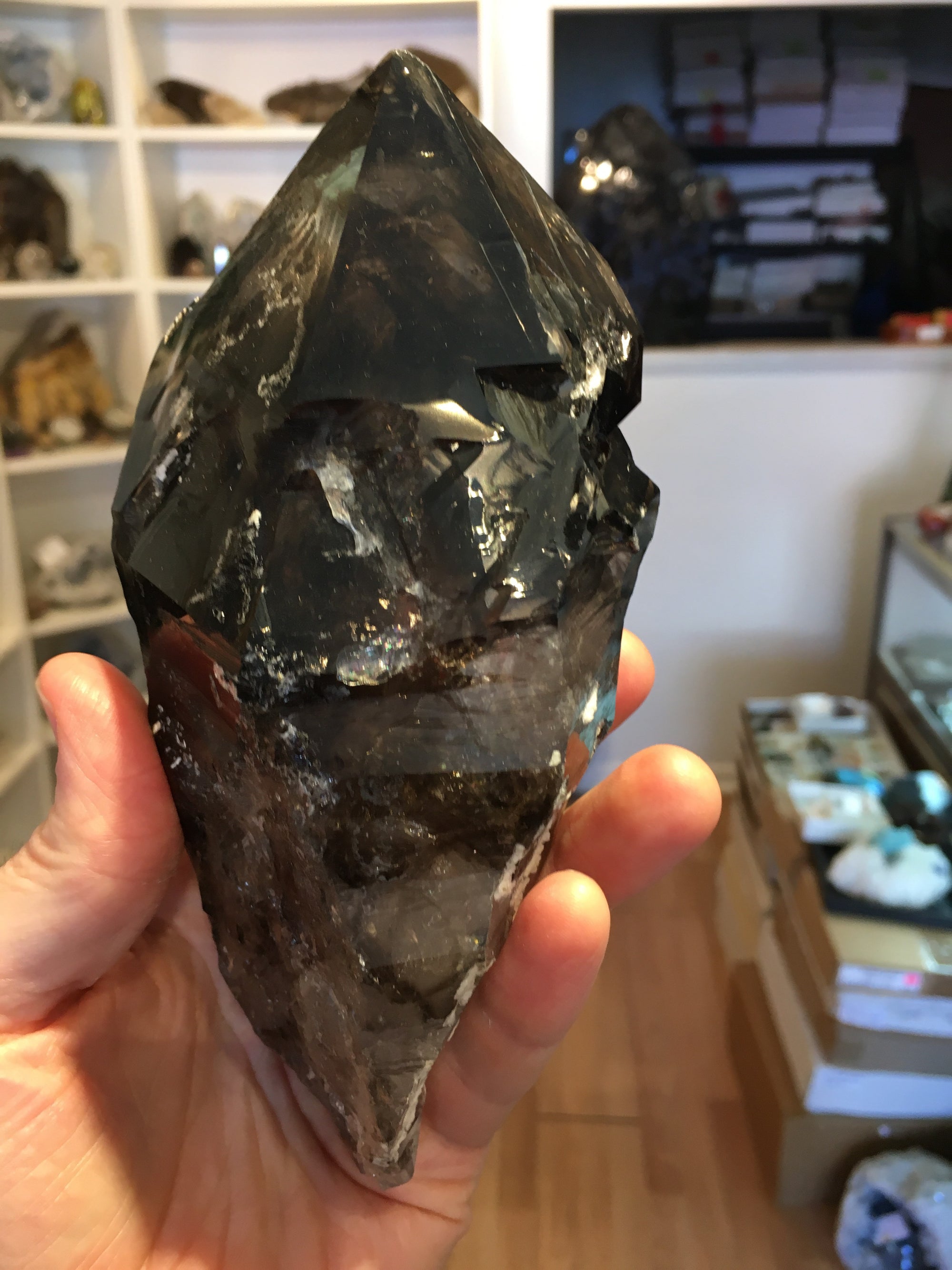 Smoky Elestial Quartz, 1.77 lbs., Minas Gerais, Brasil