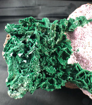 Quartz w/ Spherocobaltite and Malachite, 3.25 lbs.