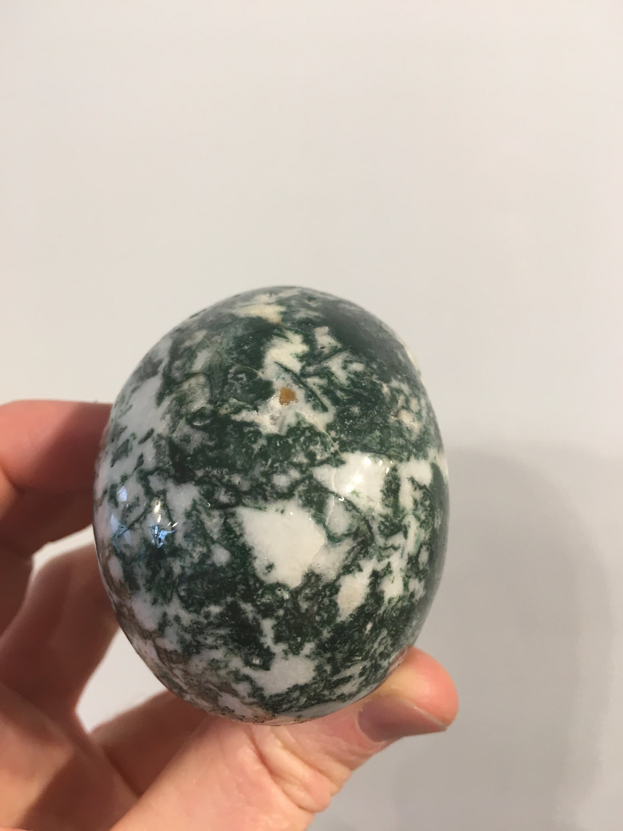 Moss Agate Skull