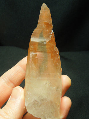 Tangerine Lemurian Quartz Crystal