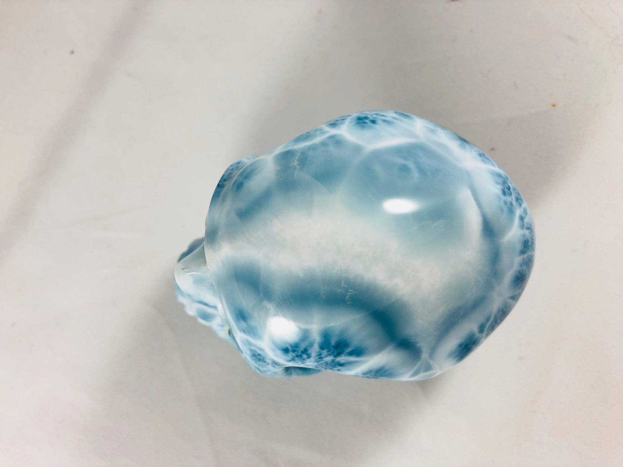 Larimar Skull