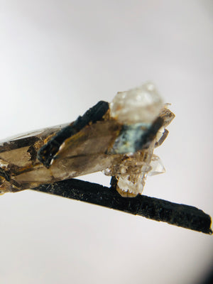 Aegirine with Smoky Quartz