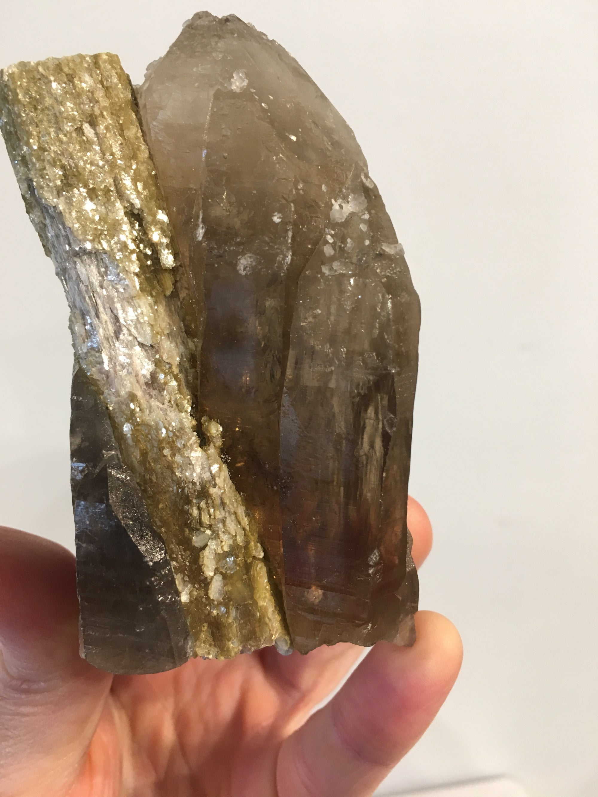 Smoky Quartz w/ Tourmaline & Mica, Brasil