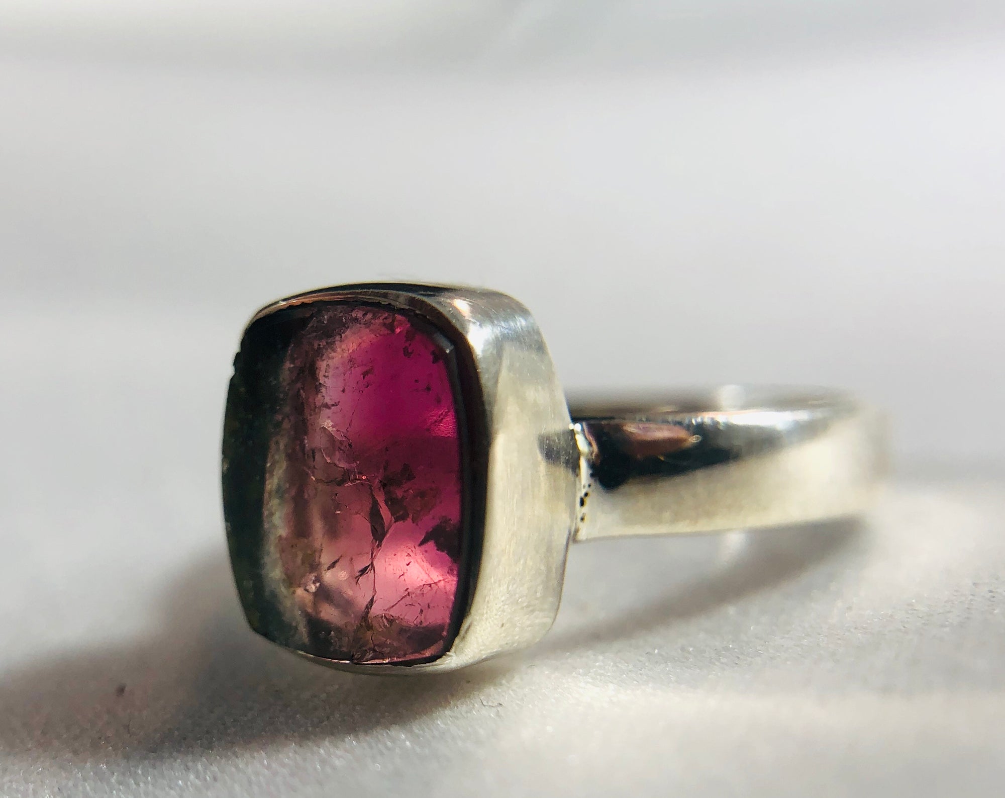 Watermelon Tourmaline Ring