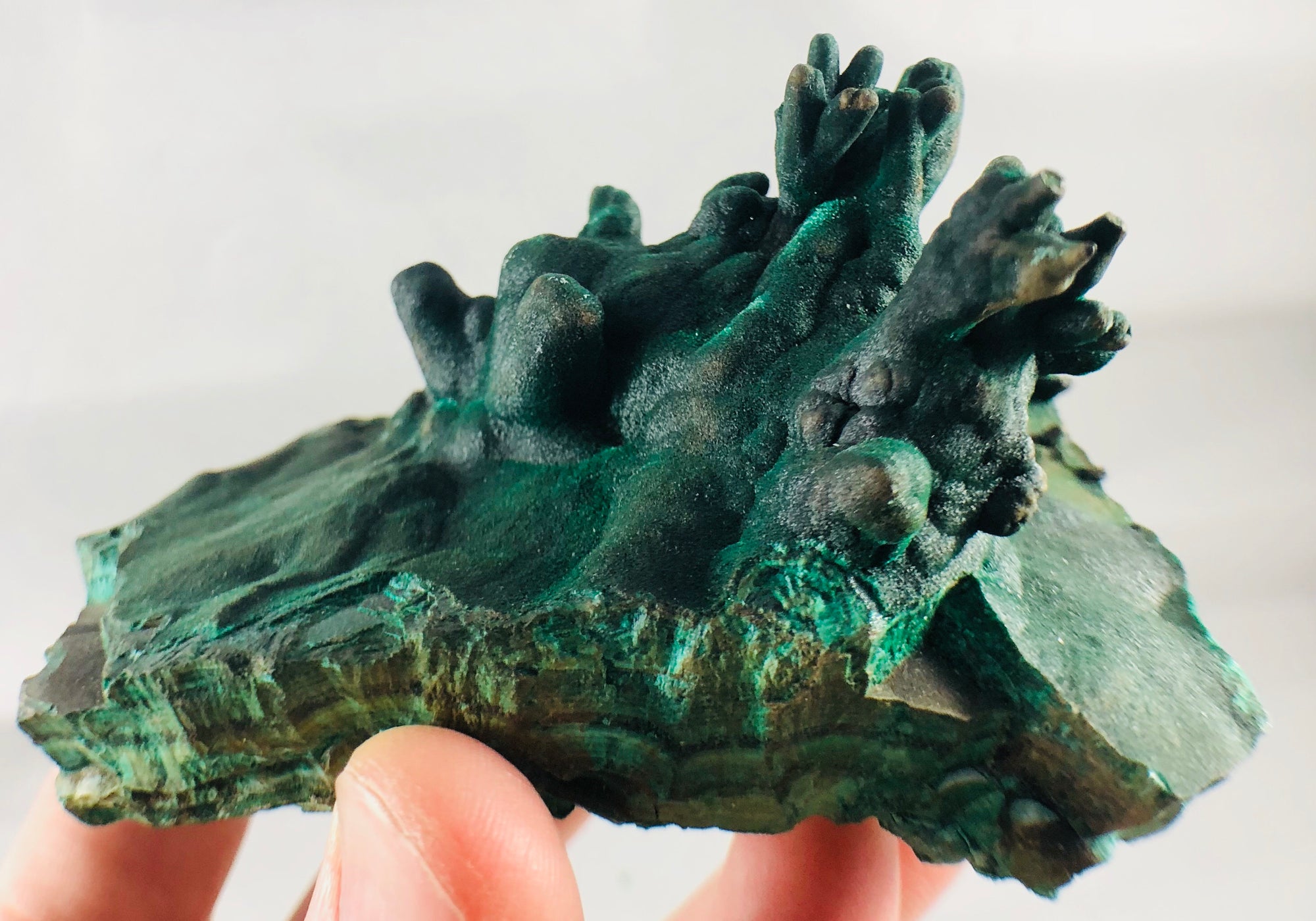 Malachite Stalactite Cluster