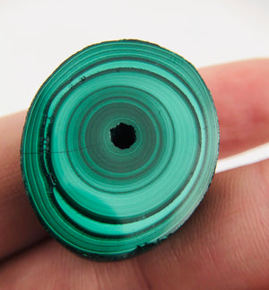 Malachite Stalactite Slice, DRC