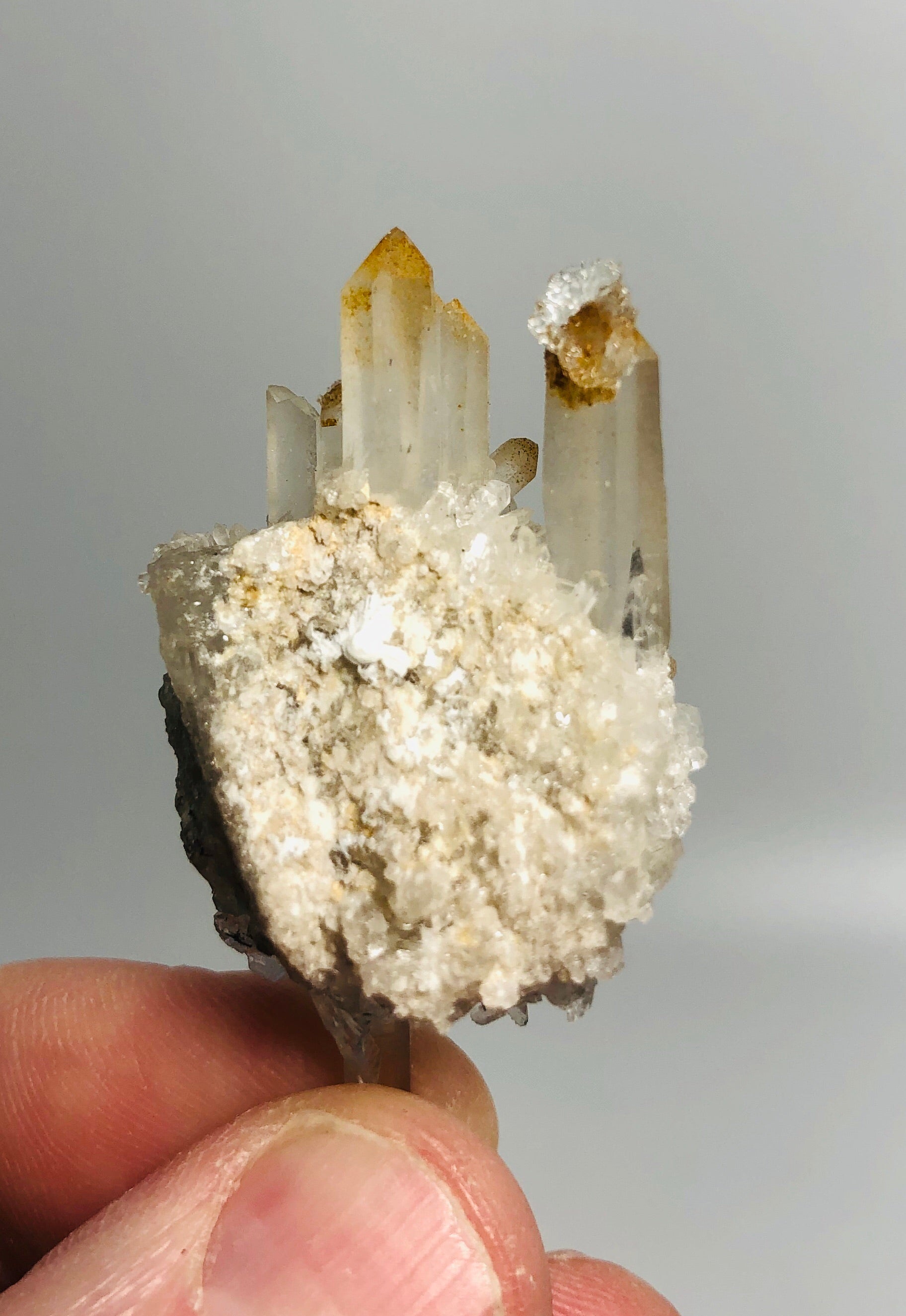 Quartz w/ Fluorite, Goshenite, & Hyalite Opal, Namibia