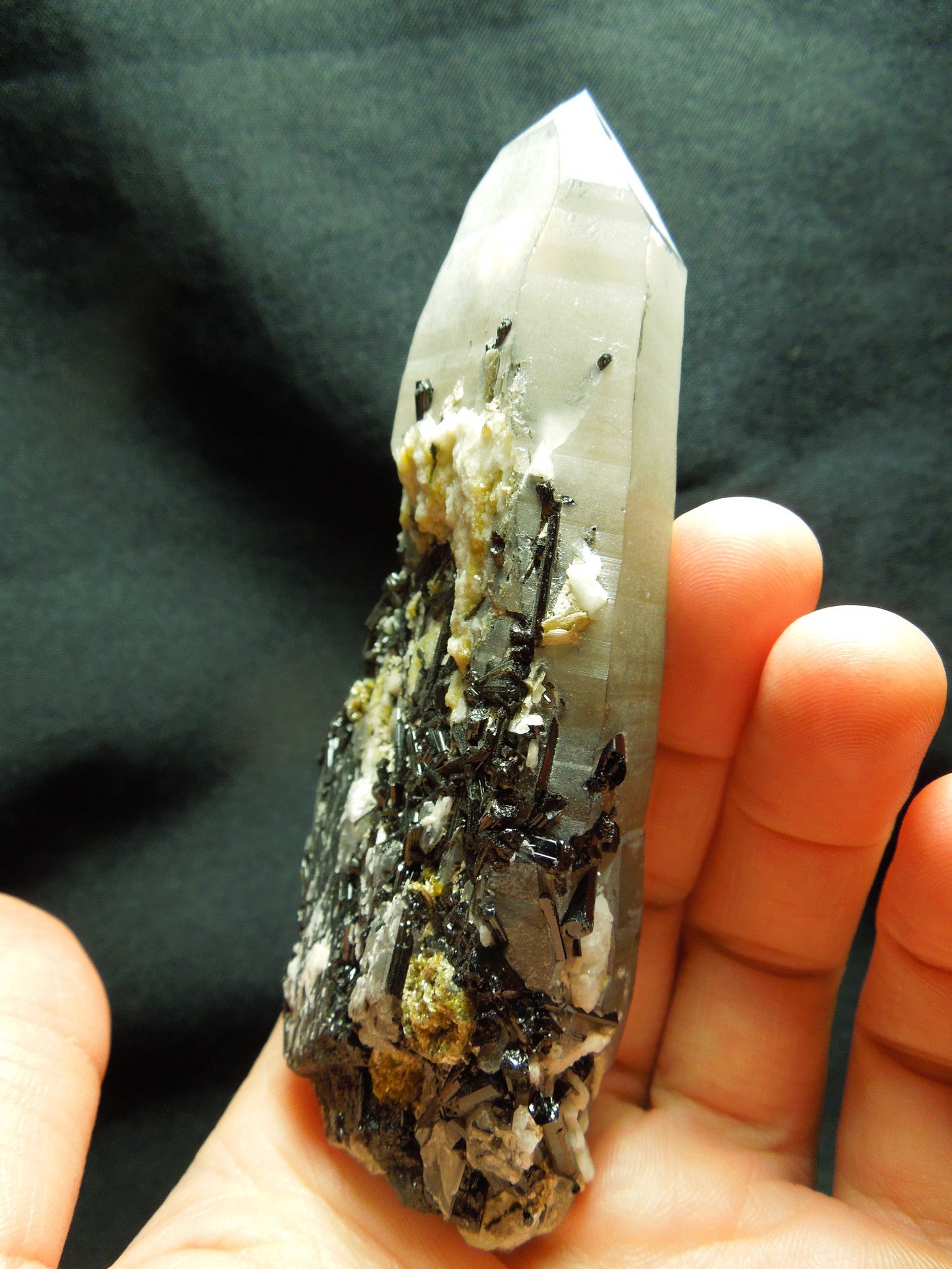 Quartz w/ Tourmaline, Albite, & Mica