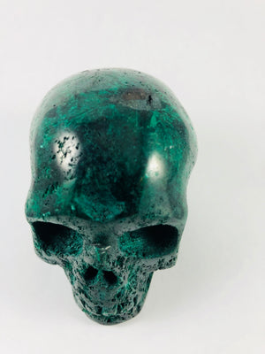 Malachite Skull