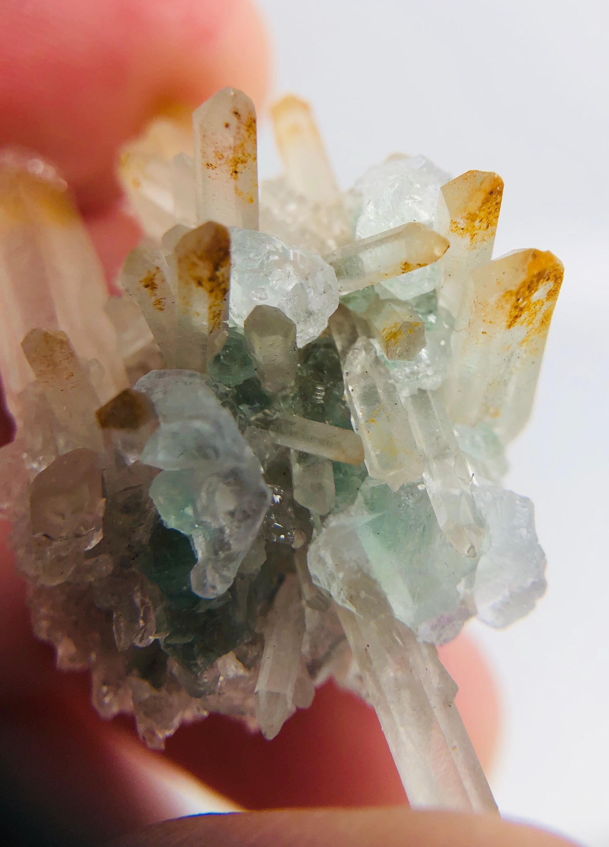 Quartz w/ Fluorite, Goshenite, & Hyalite Opal, Namibia