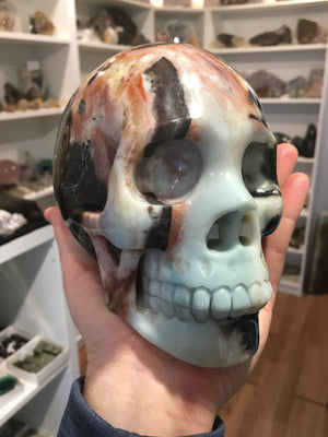 Amazonite Skull, 5.44 lbs.