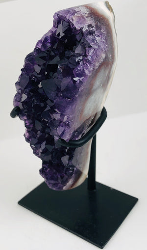 Amethyst on Custom Metal Stand, Uruguay