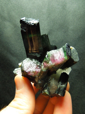 Watermelon Tourmaline w/ Quartz & Cleavelandite