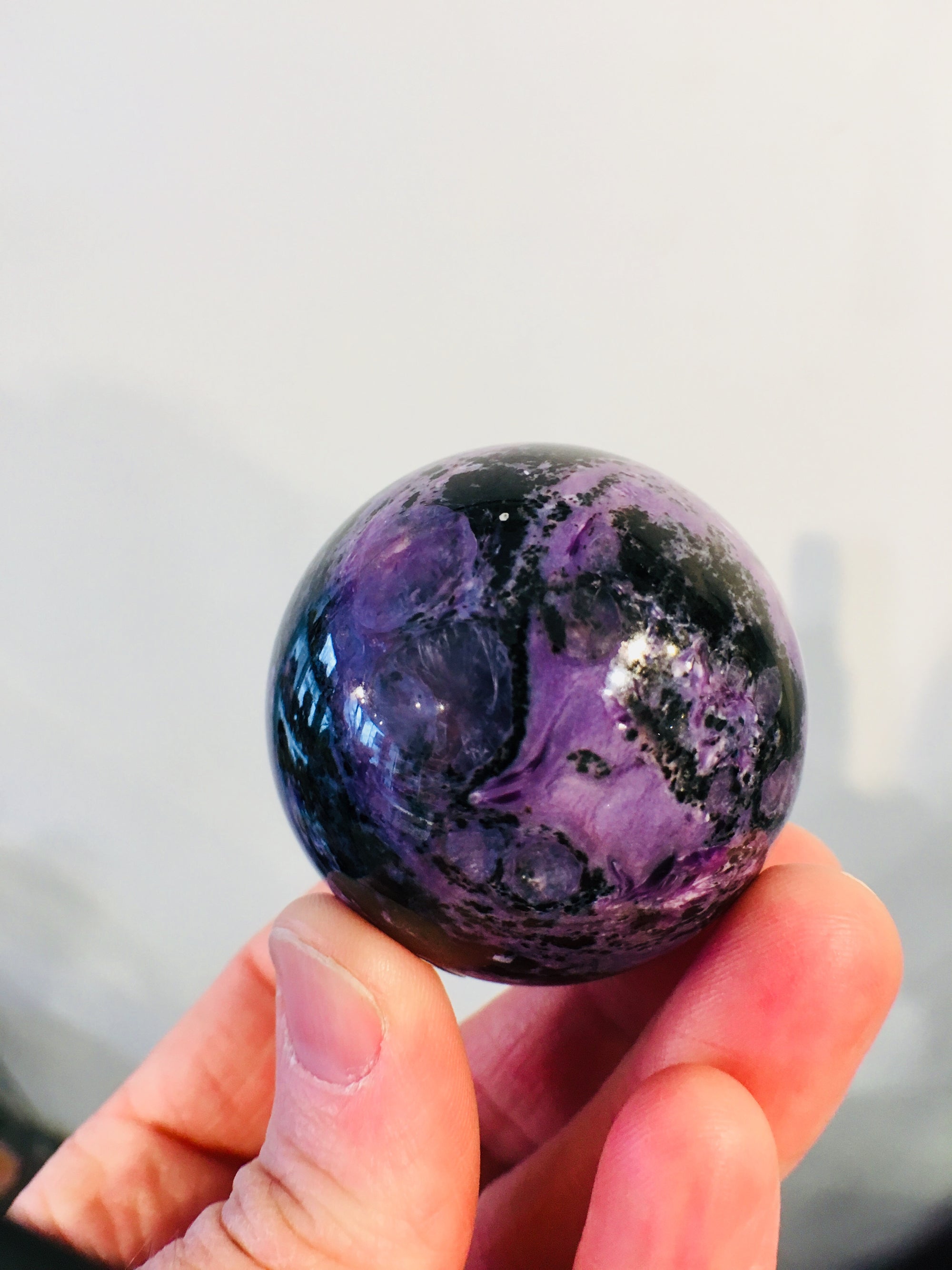 Charoite Sphere, Russia