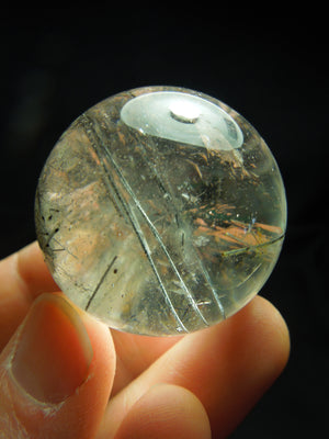 Tourmalinated Quartz Sphere