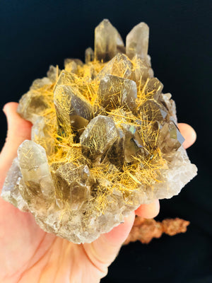 Rutilated Smoky Quartz, 1.68 lbs.