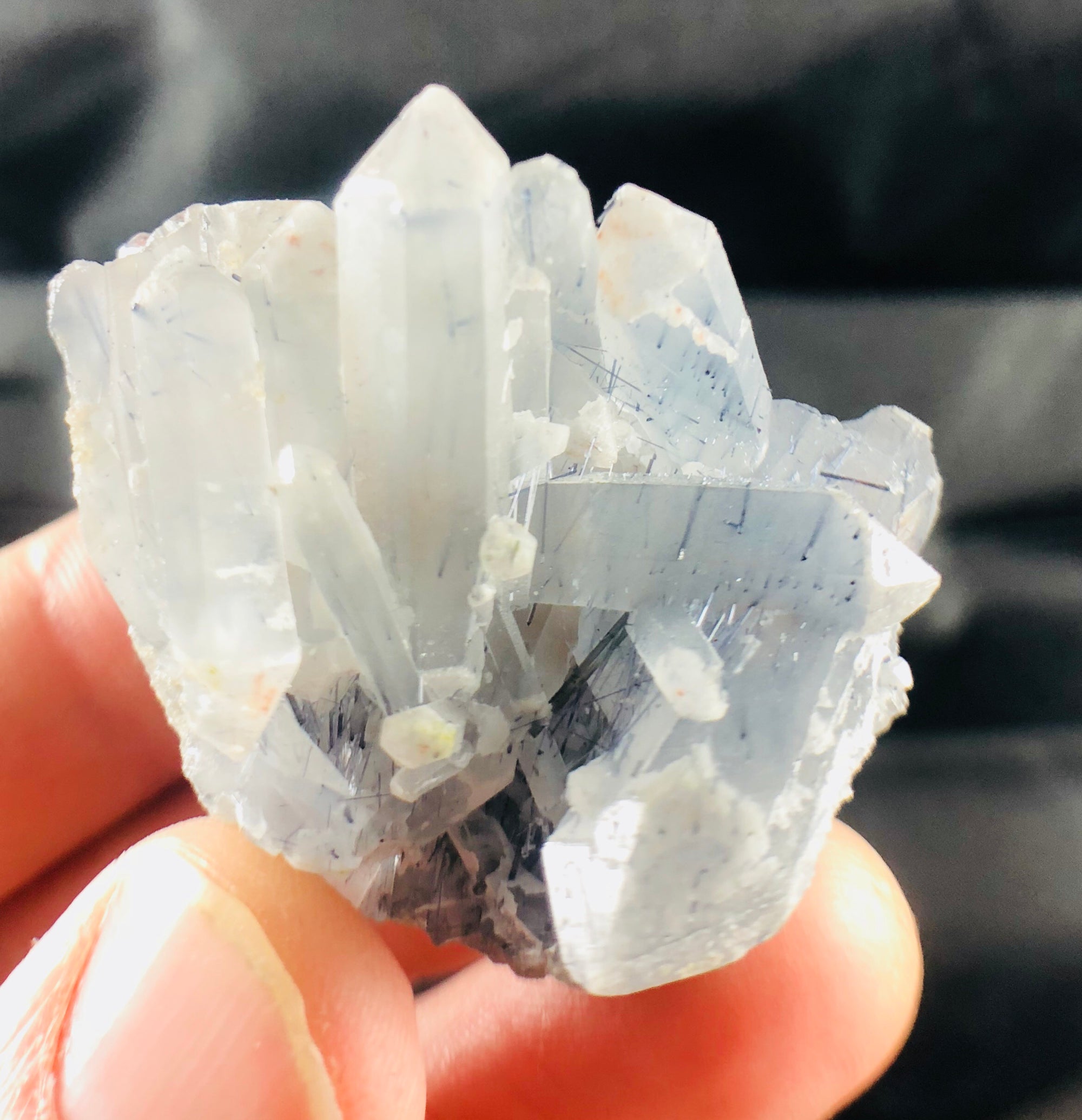 Quartz with Indicolite