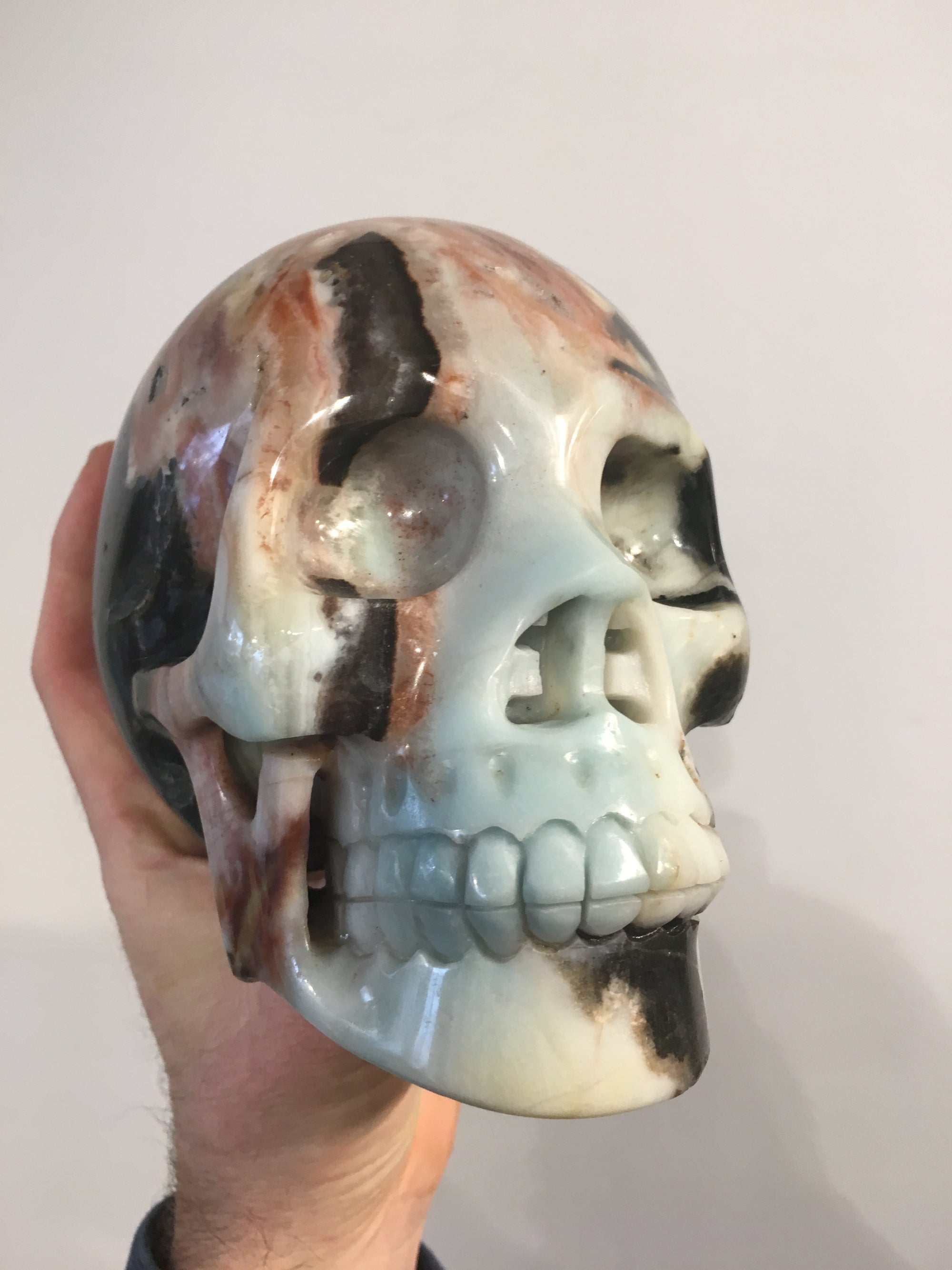 Amazonite Skull, 5.44 lbs.