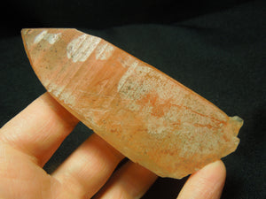 Tangerine Lemurian Quartz Crystal