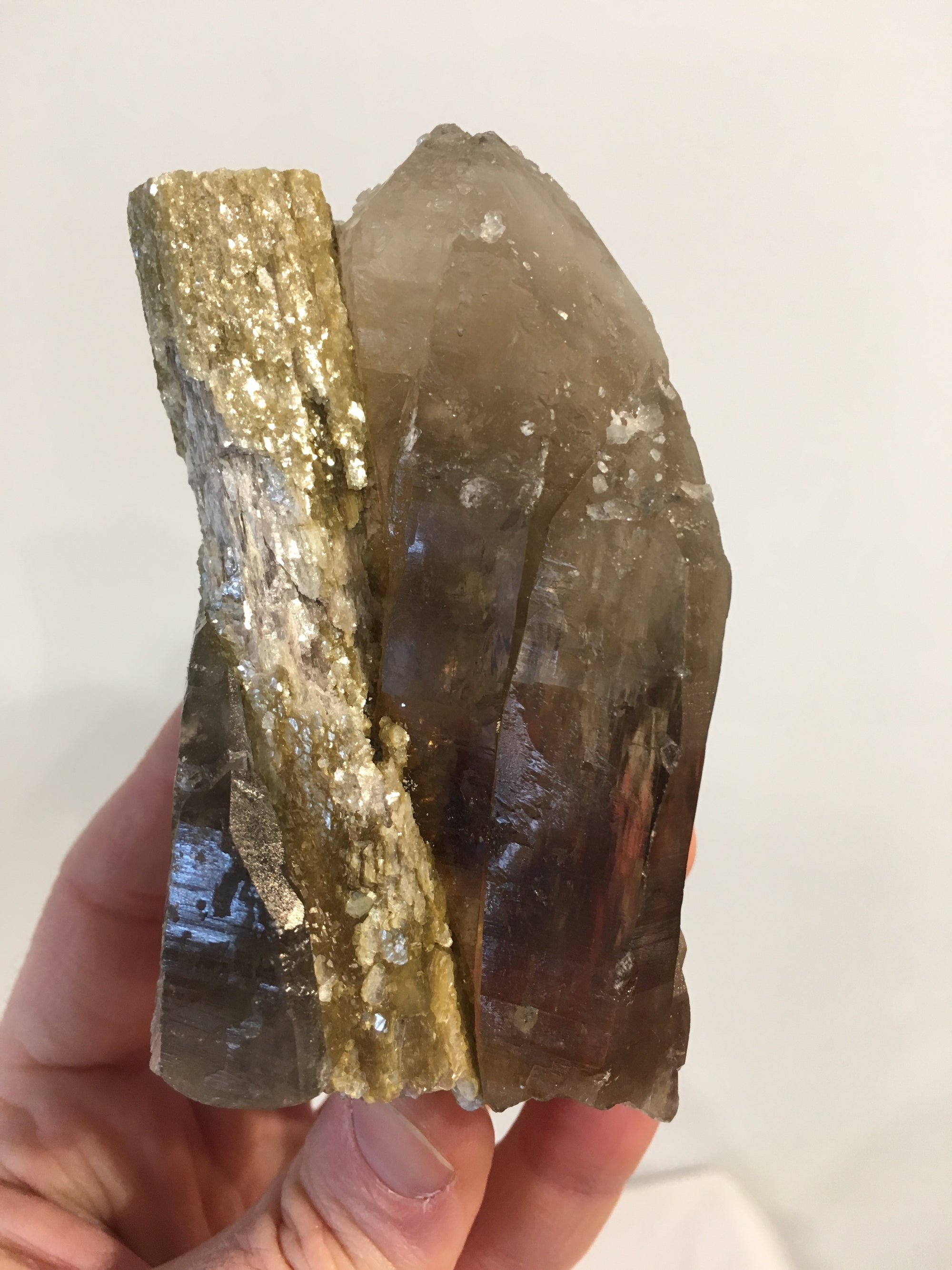 Smoky Quartz w/ Tourmaline & Mica, Brasil