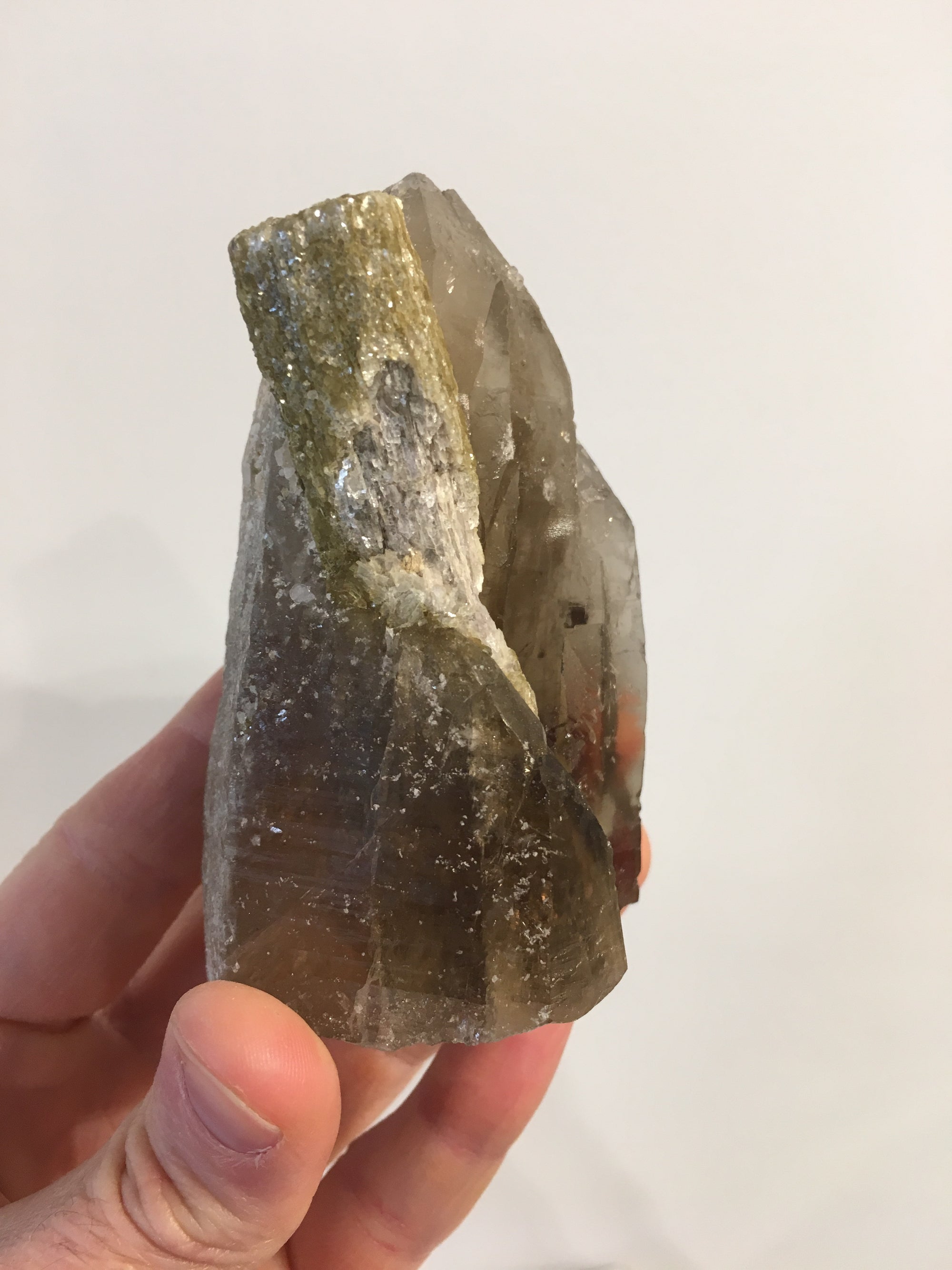 Smoky Quartz w/ Tourmaline & Mica, Brasil