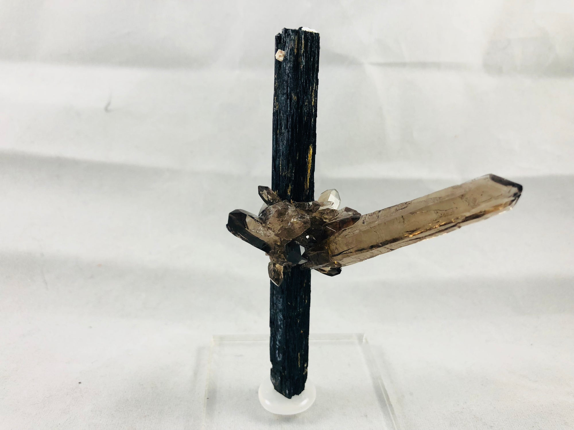 Smoky Quartz on Aegirine