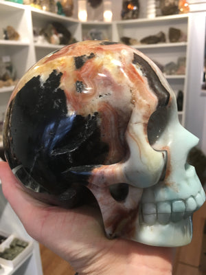 Amazonite Skull, 5.44 lbs.