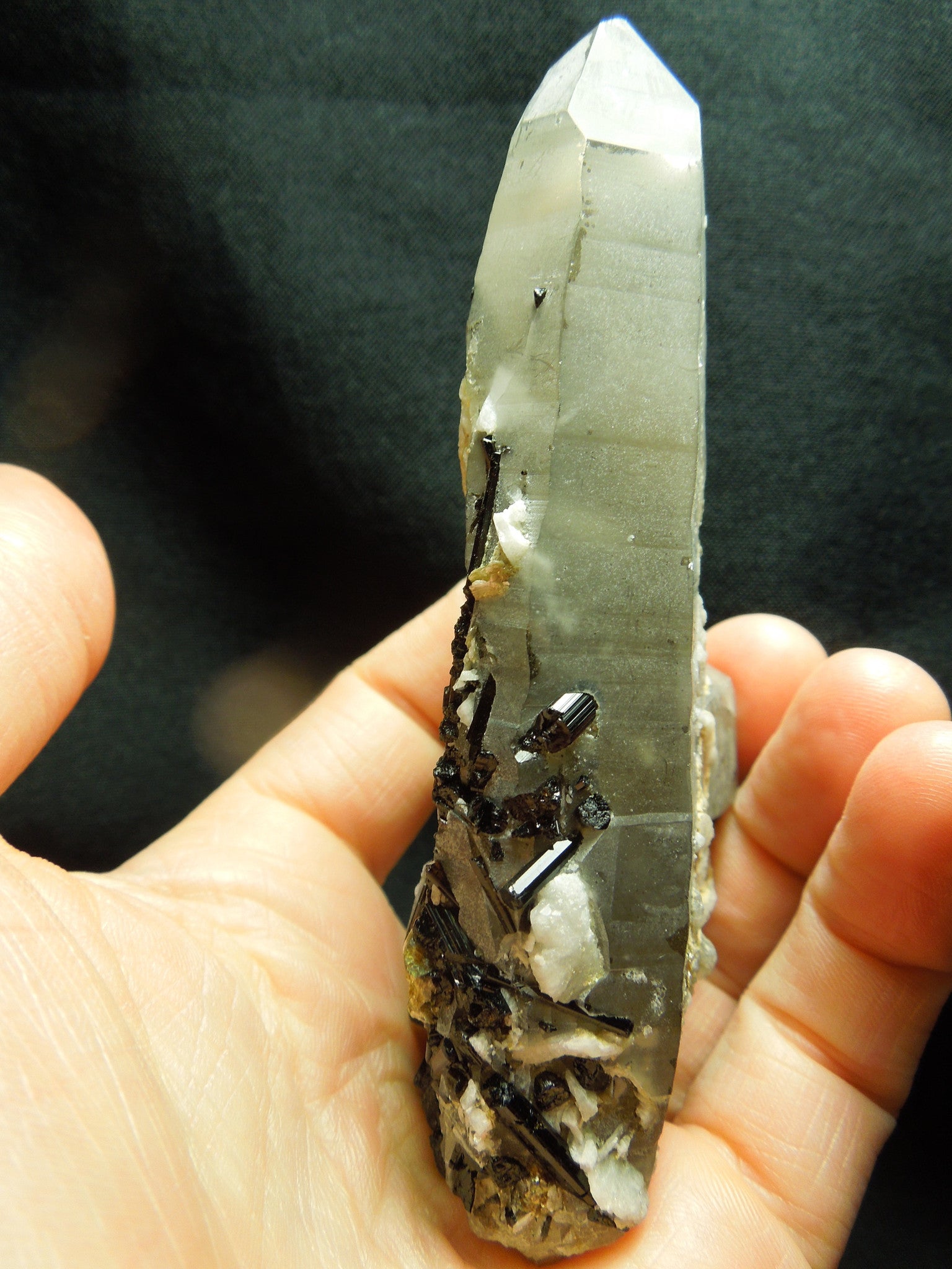 Quartz w/ Tourmaline, Albite, & Mica