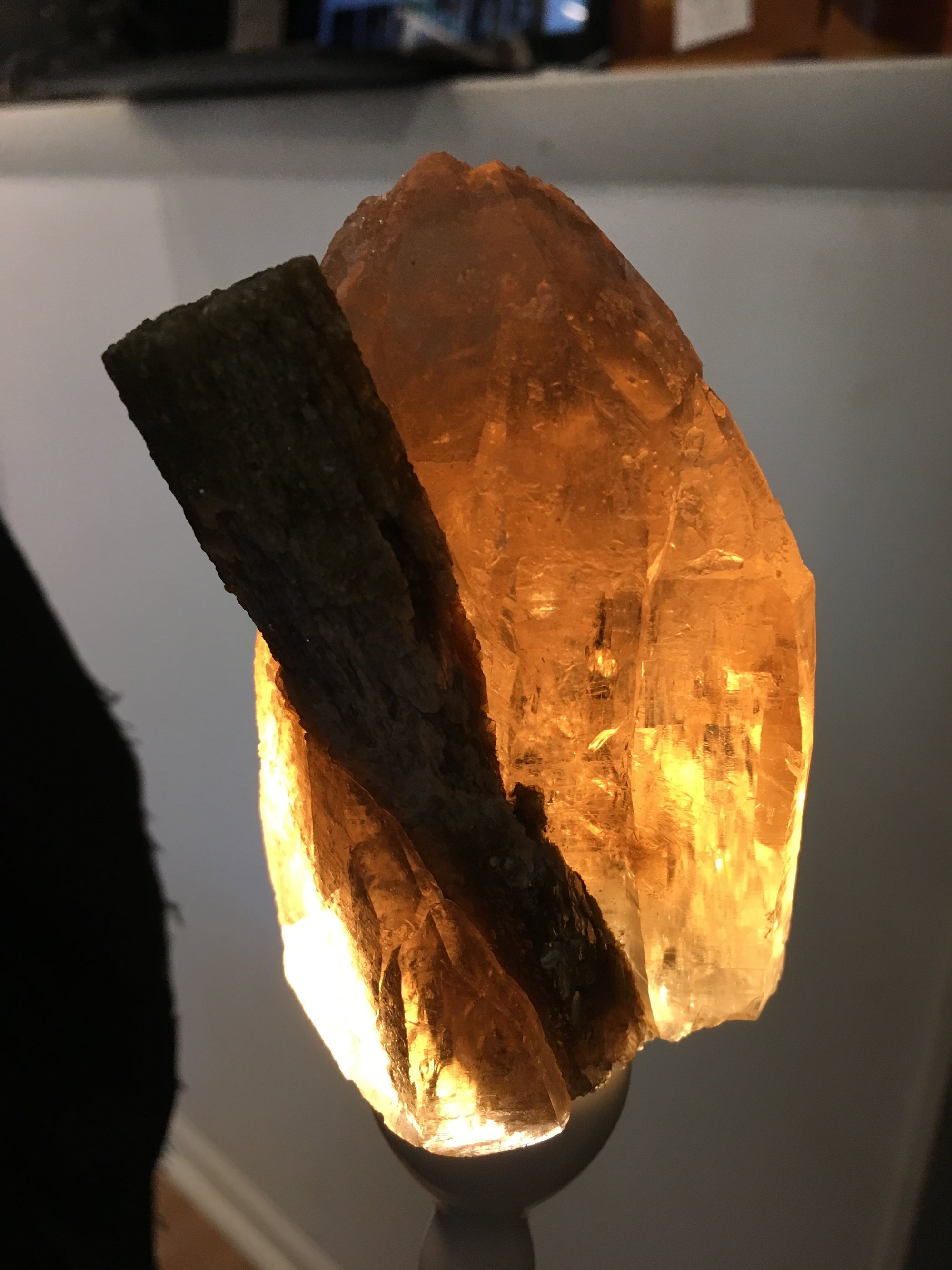 Smoky Quartz w/ Tourmaline & Mica, Brasil