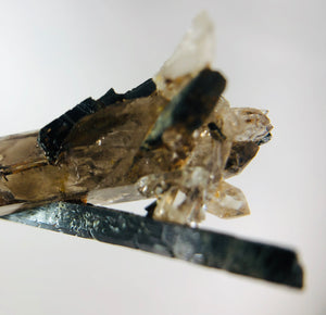 Aegirine with Smoky Quartz