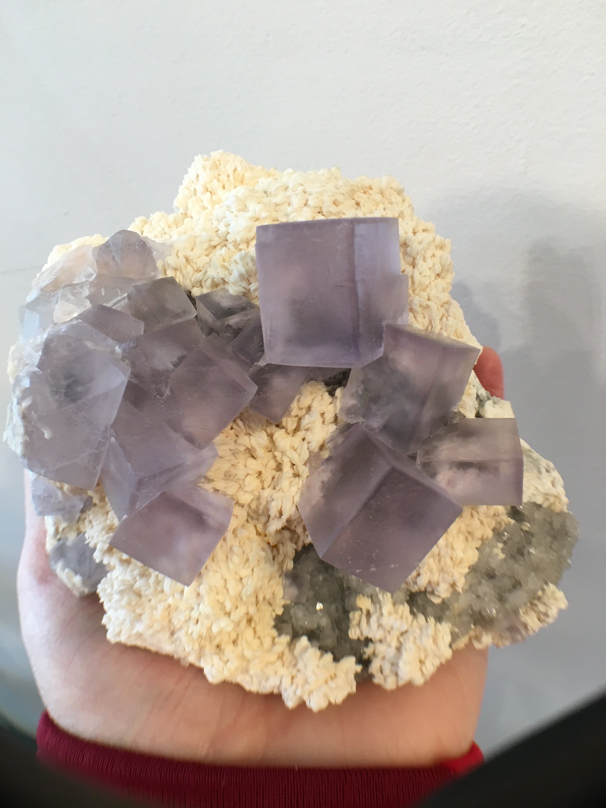 Fluorite w/ Dolomite, 2.98 lbs., Tauorirt Mine, Morocco