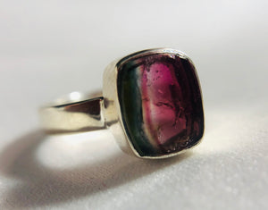 Watermelon Tourmaline Ring