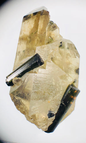 Smoky Citrine w/ Green Tourmaline