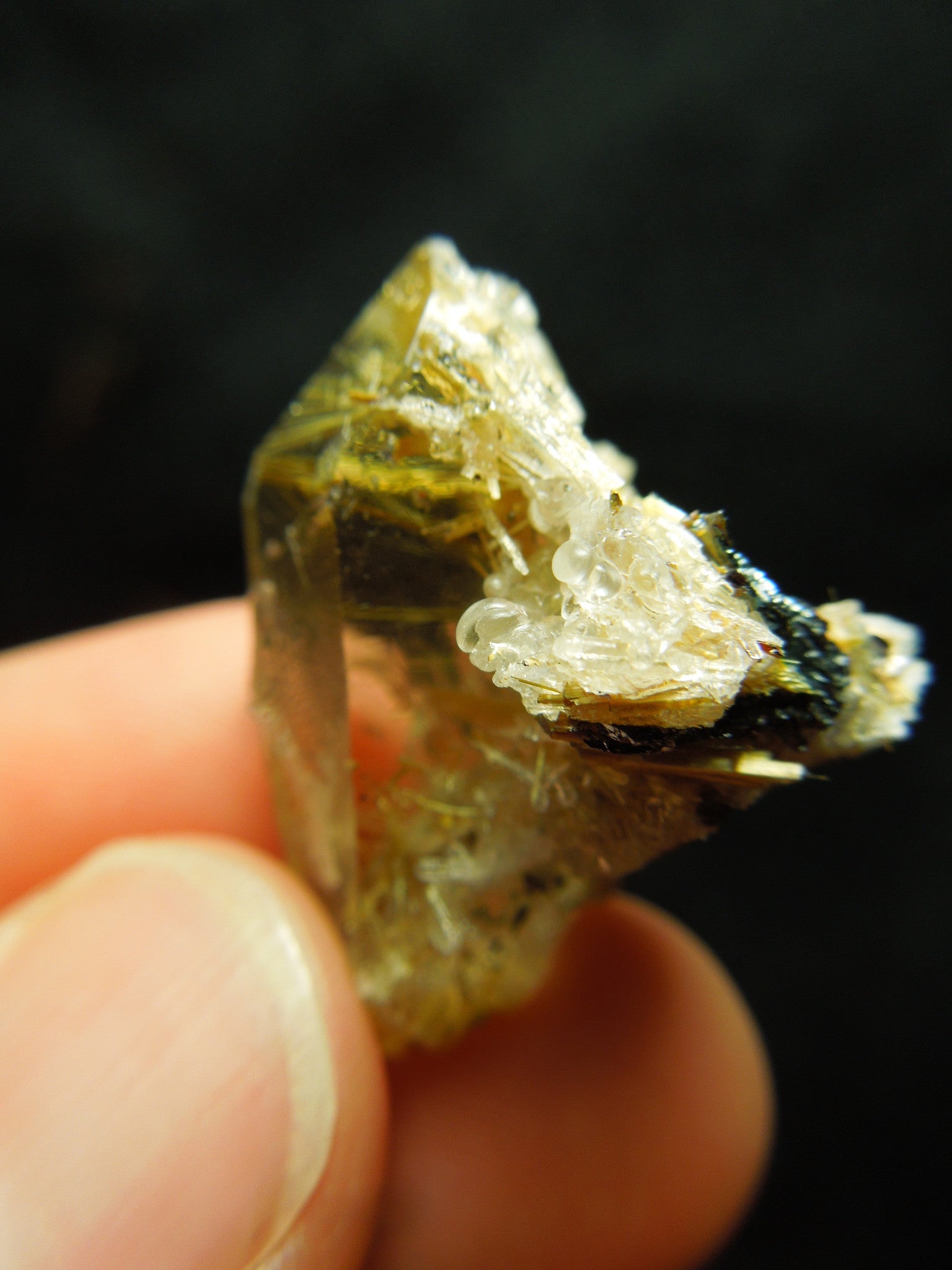 Rutilated Quartz w/ Hematite