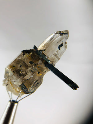 Aegirine with Smoky Quartz