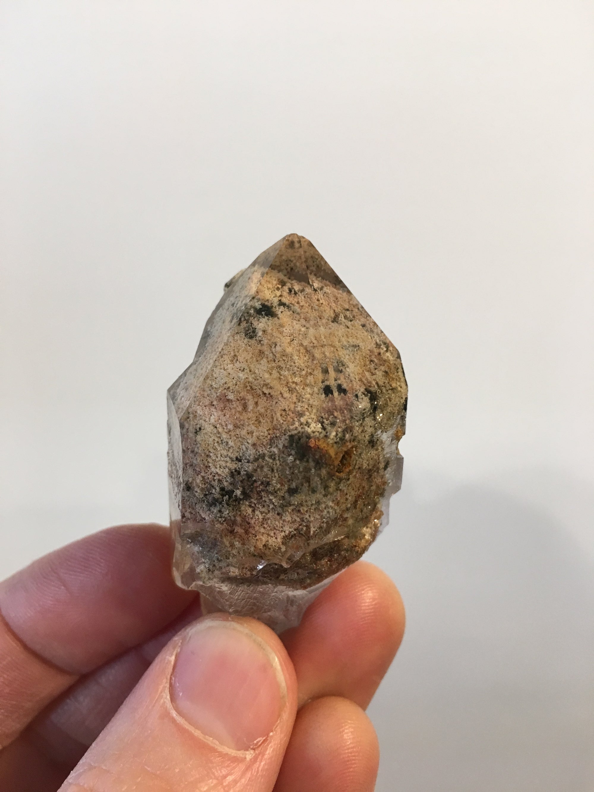 Quartz w/ Chlorite, Lodolite, Brasil